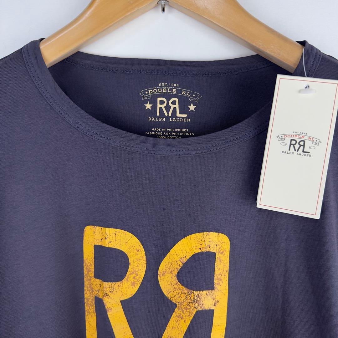 タグ付き RRL ダブルアールエル ロゴ 半袖 Tシャツ L ラルフローレン