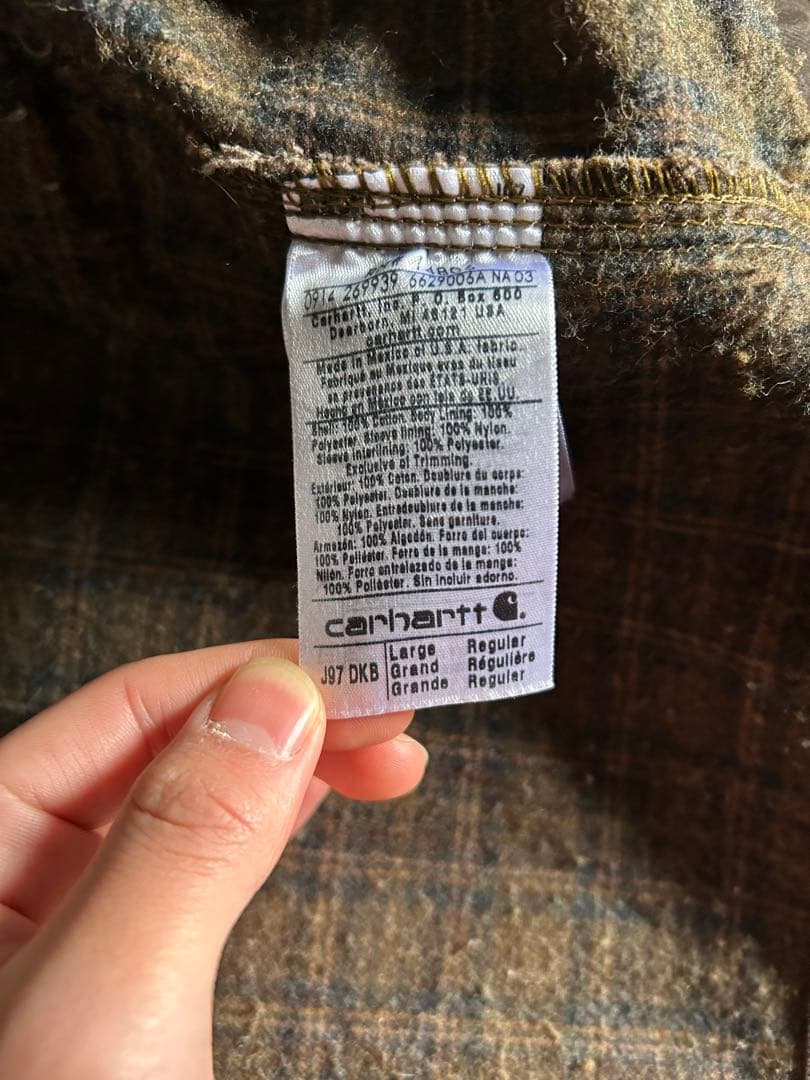 carhartt detroit jacket j97 dkb Lサイズ　古着