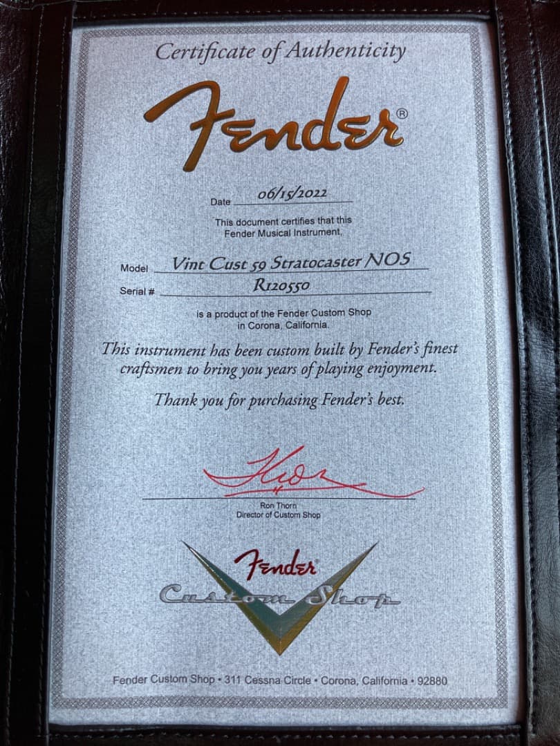 た*も様 Fender Custom Shop Vintage Custom '