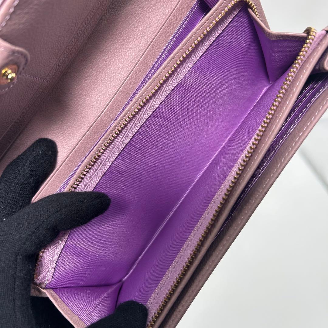 【未使用】 代官山クロシェット 長財布 二つ折り レザー マルチカラー