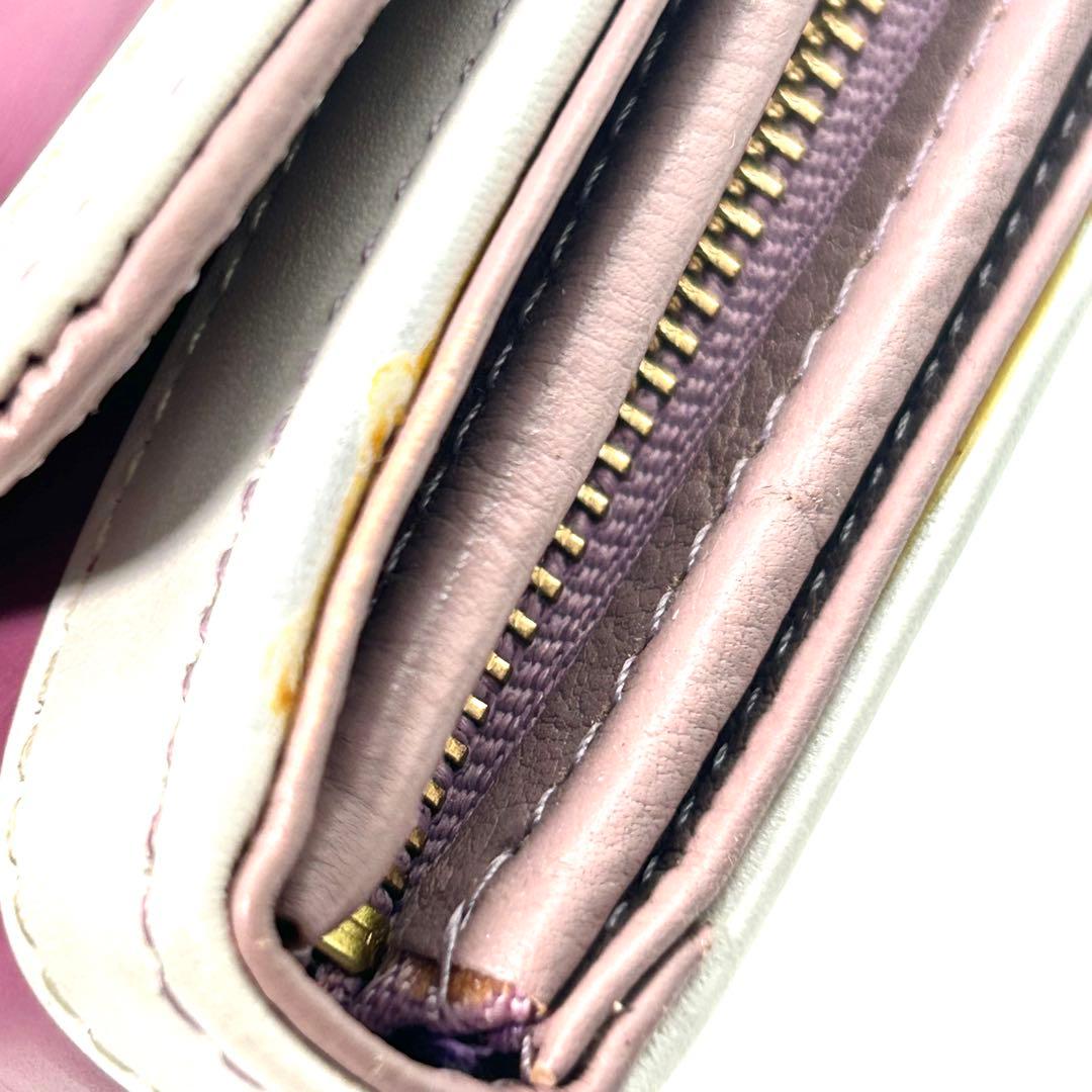 【未使用】 代官山クロシェット 長財布 二つ折り レザー マルチカラー