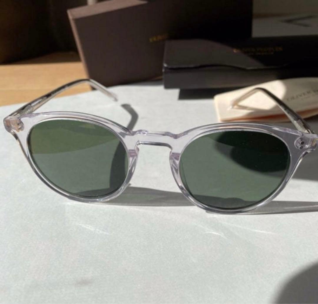 OliverPeoples#クリア×ダークグリーンBTS着用サングラス#ケース付