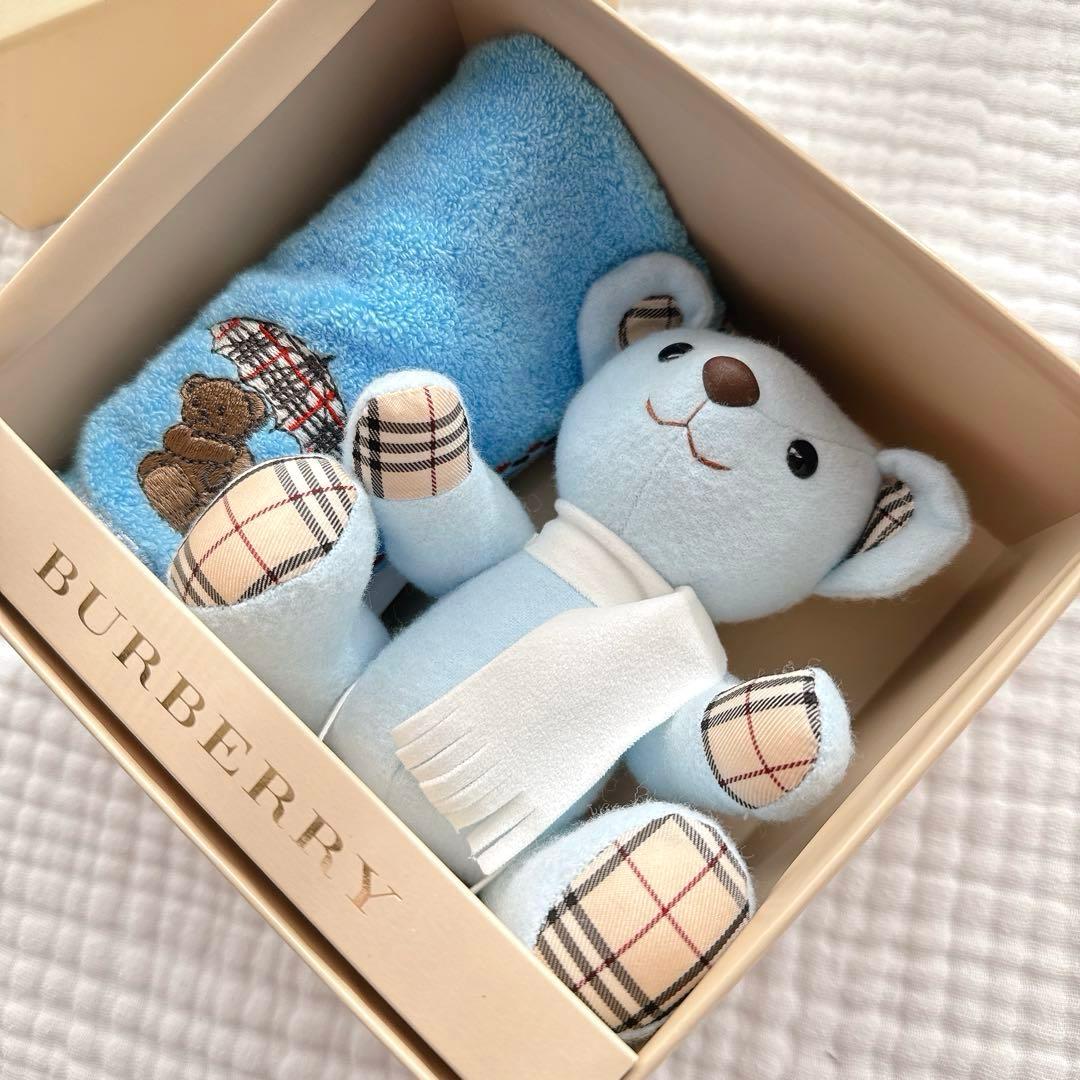 【新品 未使用】 BURBERRY バーバリー クマ ぬいぐるみ タオル セット