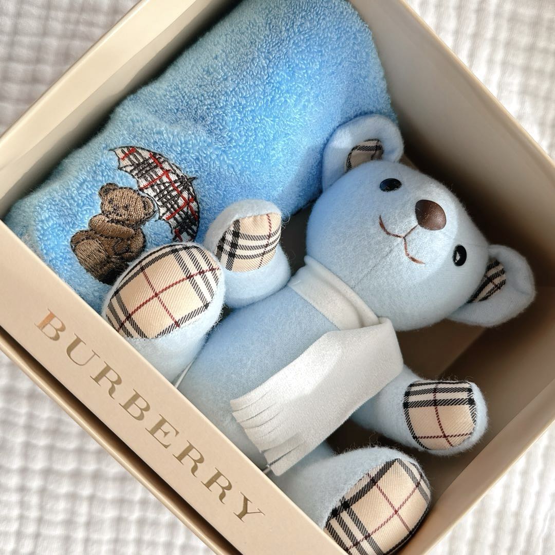 【新品 未使用】 BURBERRY バーバリー クマ ぬいぐるみ タオル セット