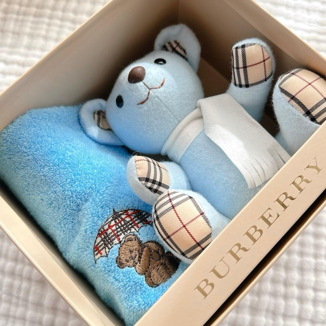 【新品 未使用】 BURBERRY バーバリー クマ ぬいぐるみ タオル セット