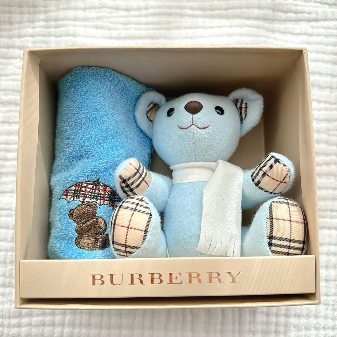 【新品 未使用】 BURBERRY バーバリー クマ ぬいぐるみ タオル セット