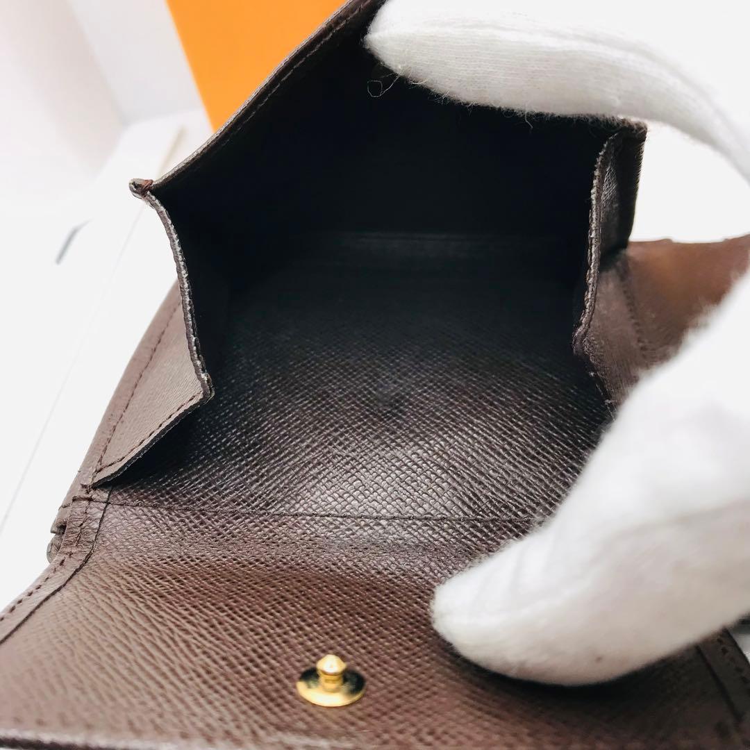 ルイヴィトン✨ ダミエ エベヌ ポルトフォイユ・フロリン 二つ折り財布 茶