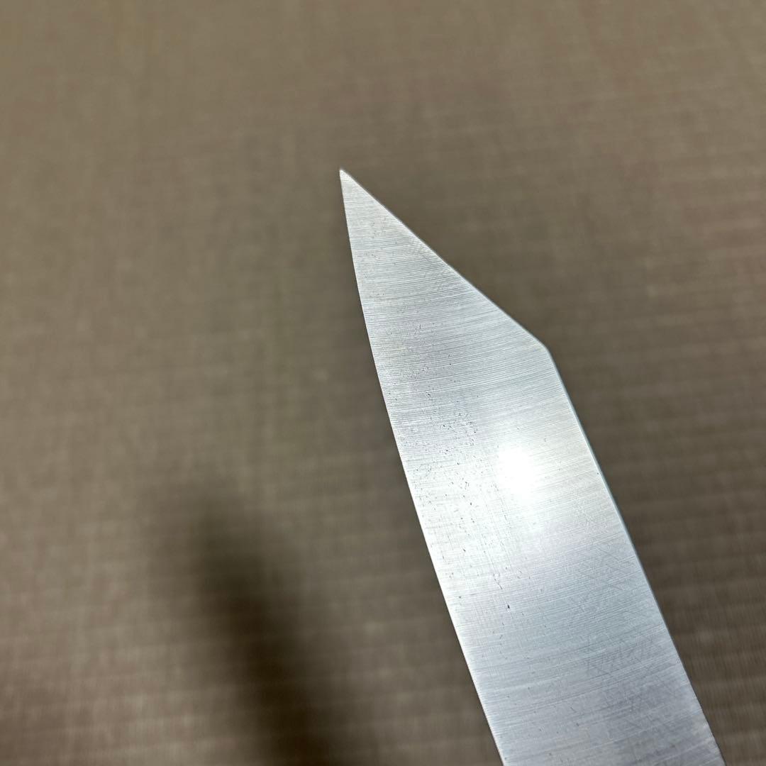 切り付け　柳刃　包丁　和包丁　V金10号　本焼　黒水牛　黒檀八角柄　新品　反り