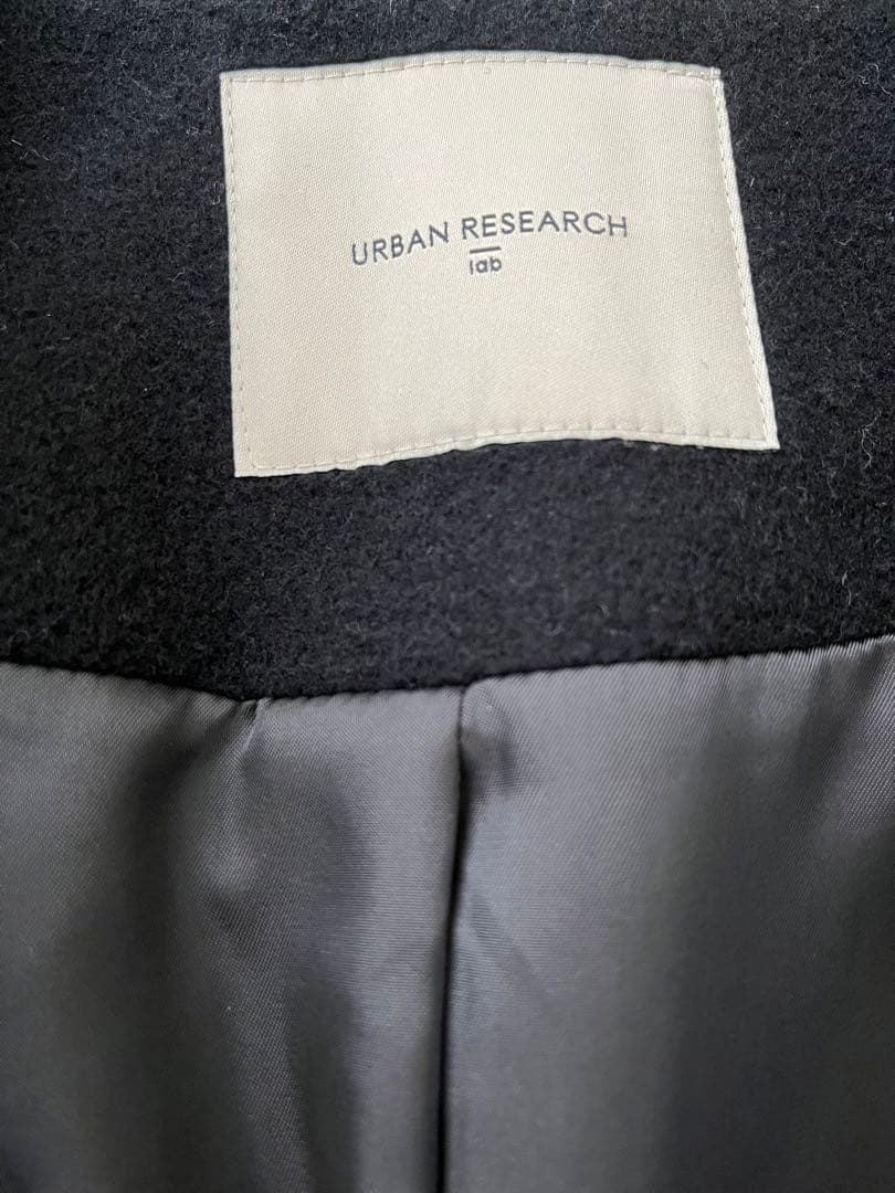 URBAN RESEARCH ノーカラーロングコート