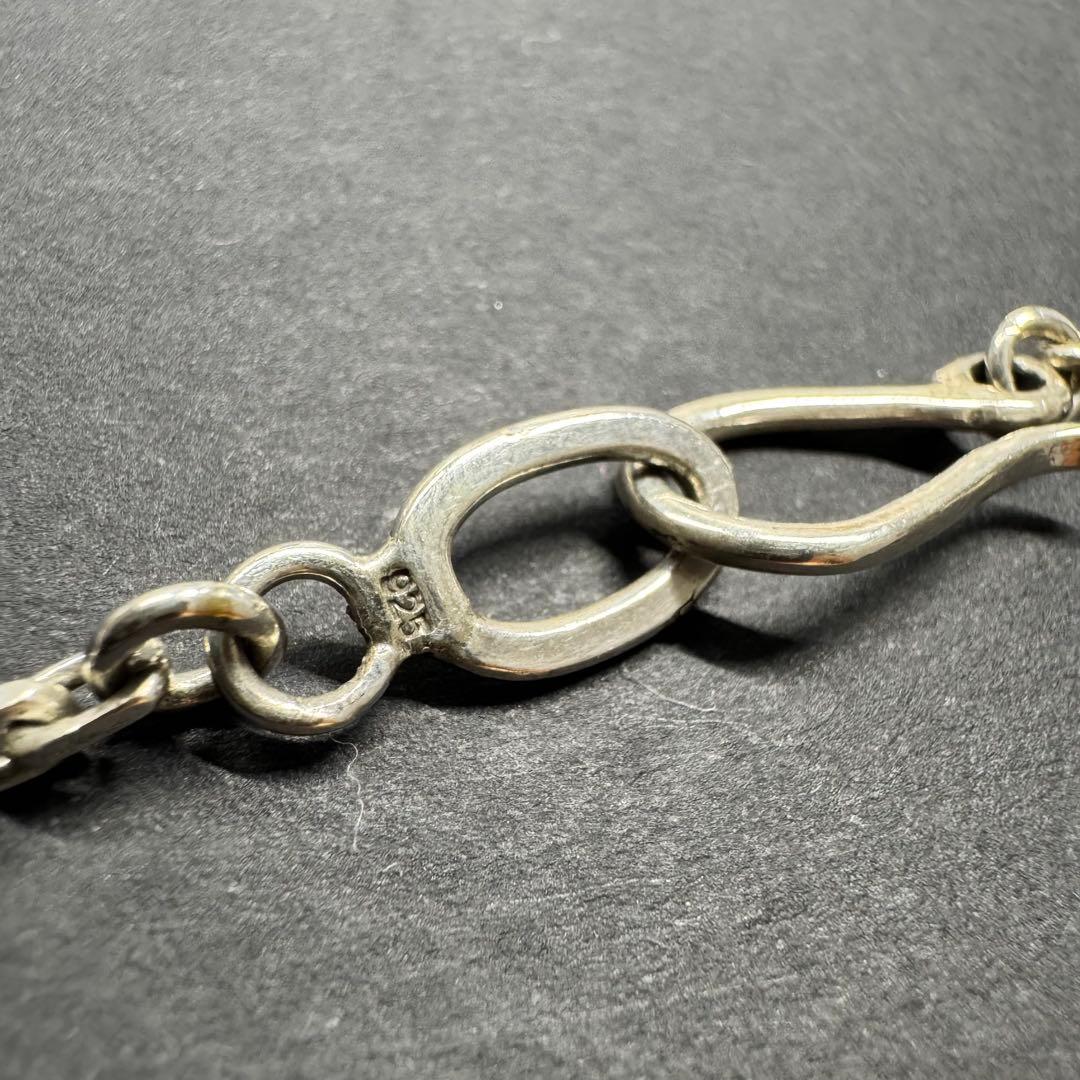 【45㎝ 12g silver925】ヴィンテージ 太角チェーン ネックレス