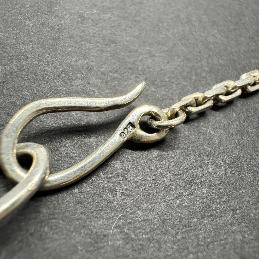 【45㎝ 12g silver925】ヴィンテージ 太角チェーン ネックレス