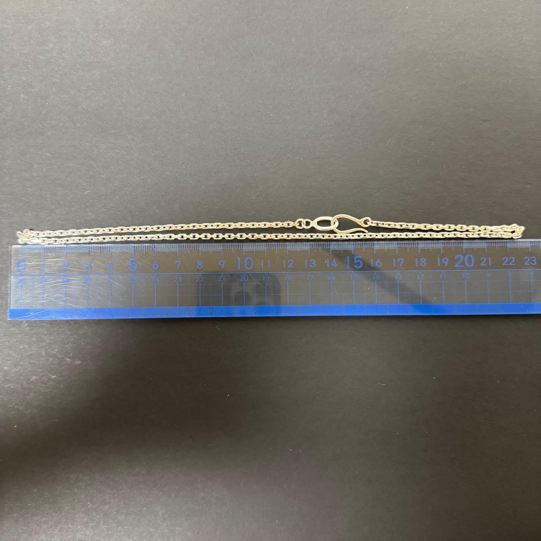 【45㎝ 12g silver925】ヴィンテージ 太角チェーン ネックレス