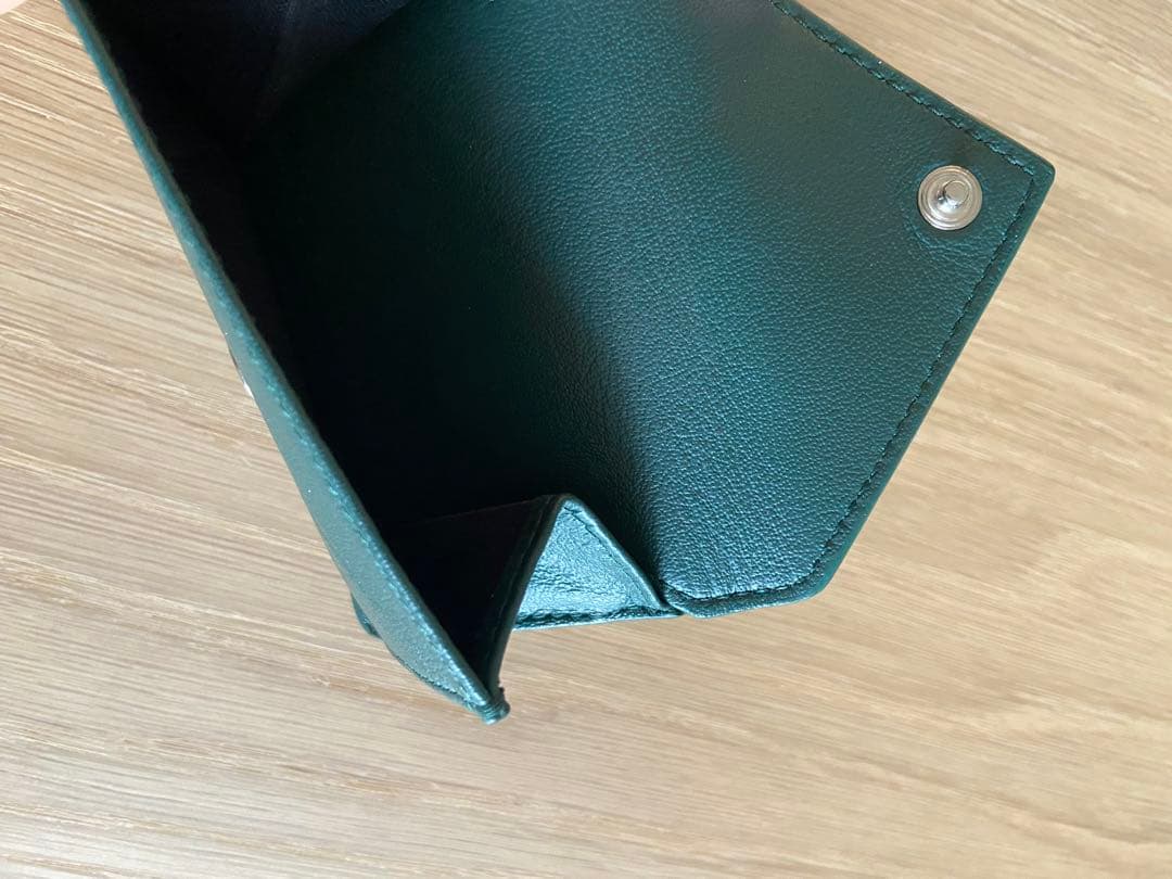 【ほぼ未使用】BALENCIAGA 三つ折り財布 ダークグリーン
