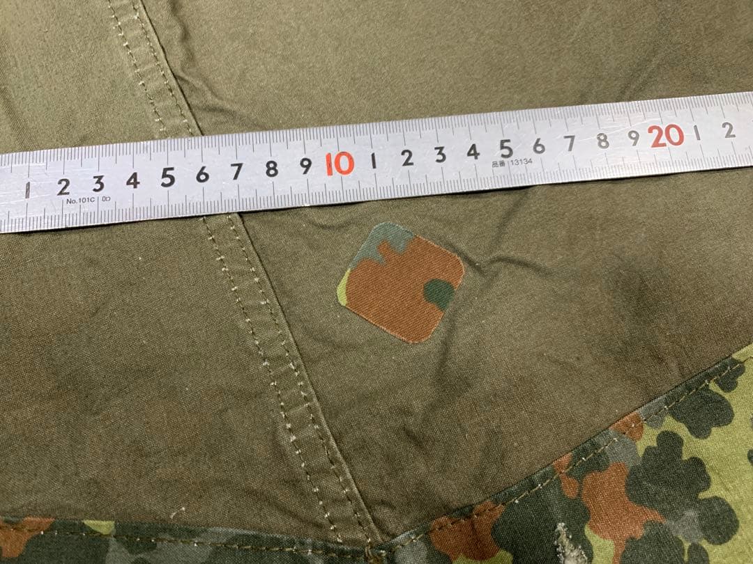 ドイツ軍　パップテント　軍幕　フレクターカモ　2枚セット　1枚デッドストック