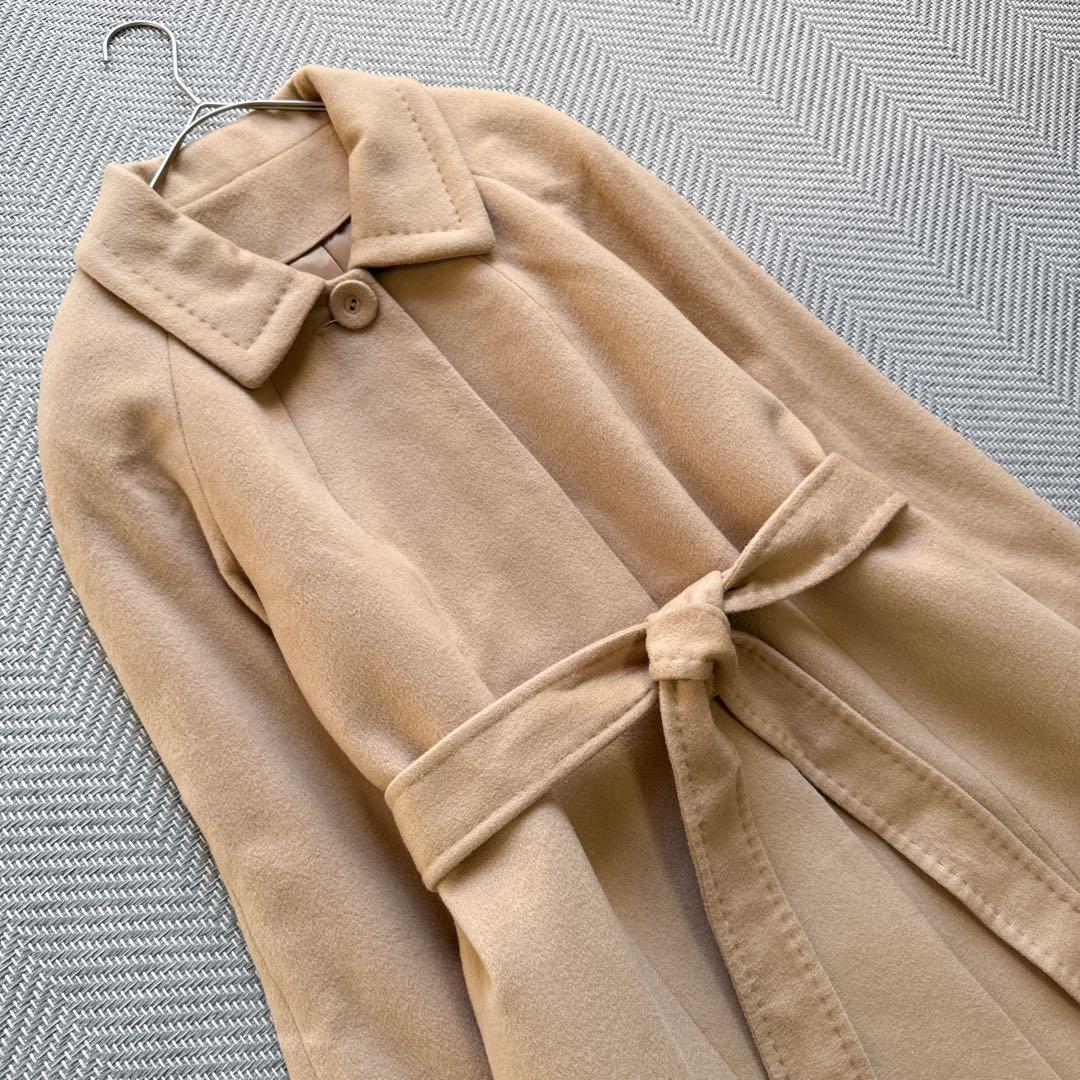 極美品 eternallous カシミヤ100% ベルテッドロングコート XL