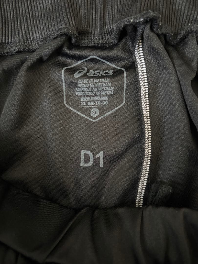 ASICS ブラックジャージ上下セット XLメンズ