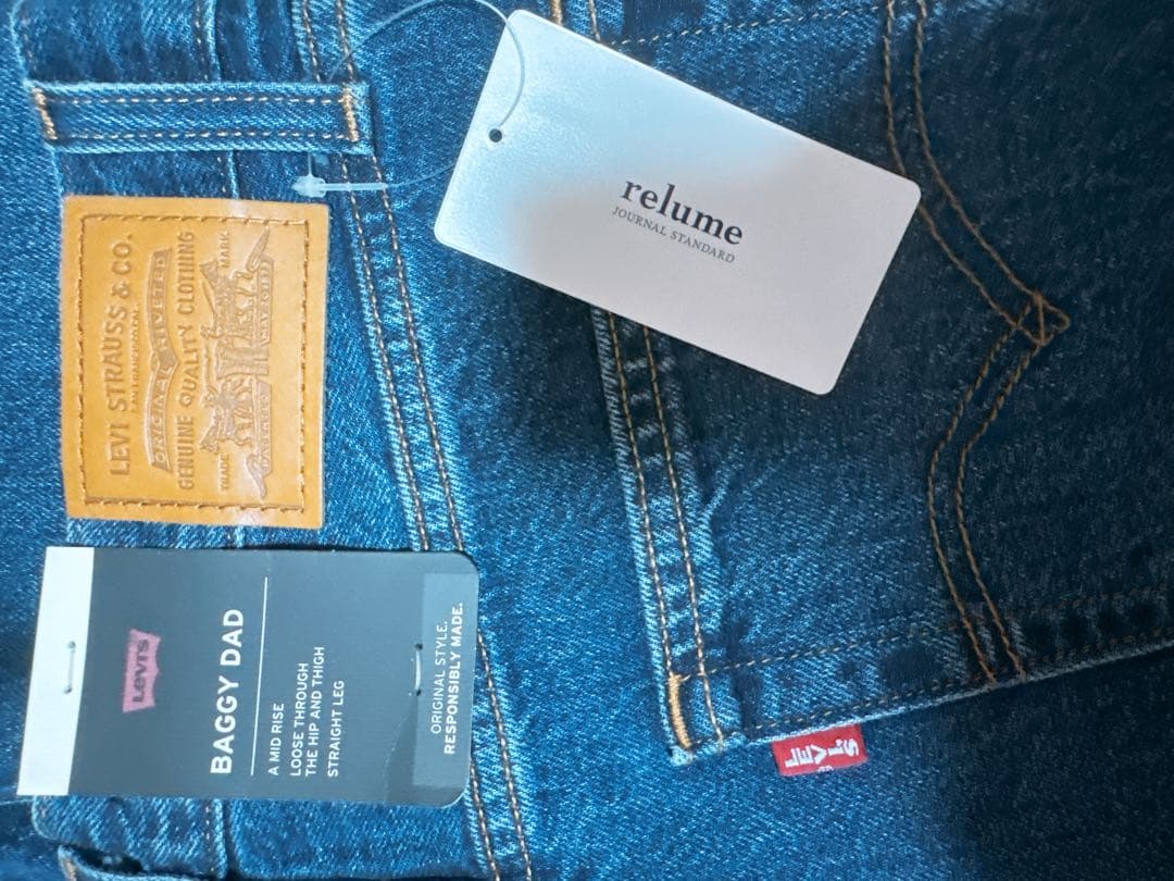 LEVI’SリーバイスBAGGY DADデニム　タグ付き