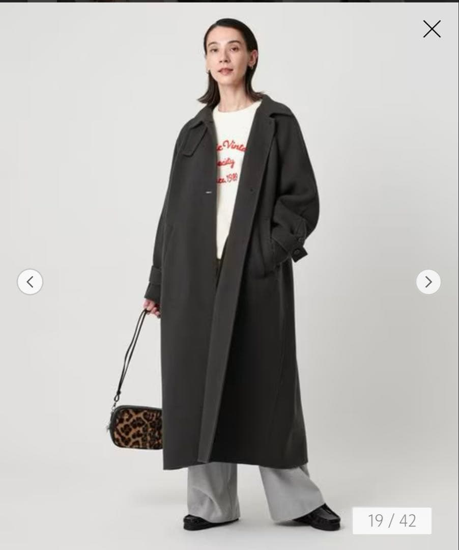 BEAUTY&YOUTH リバーステンカラーロングコート S
