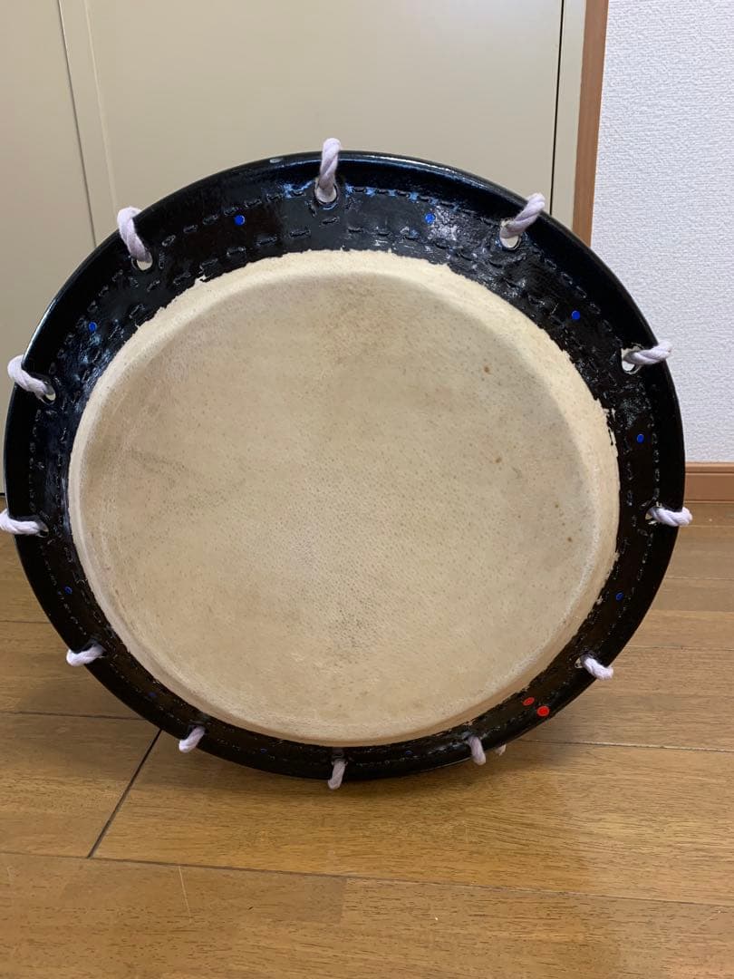 桶胴太鼓　和太鼓　W45.5cm 約5.2キロ　担ぎ桶太鼓　現状品