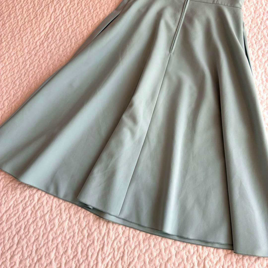 美品♡フォクシーニューヨーク　ラミューズ　フレアワンピース　ティファニーブルー