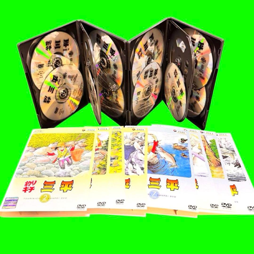 ケース付　釣りキチ三平　DVD 全19巻　全巻セット　　野沢雅子 宮内幸平