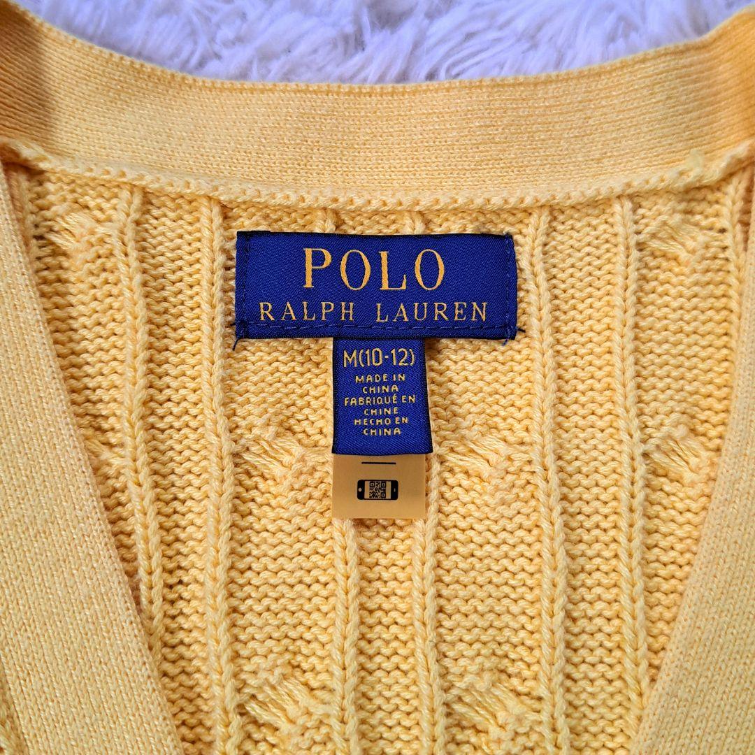 2023 ポロラルフローレン ケーブルニットカーディガン 綿100% ポニー刺繍