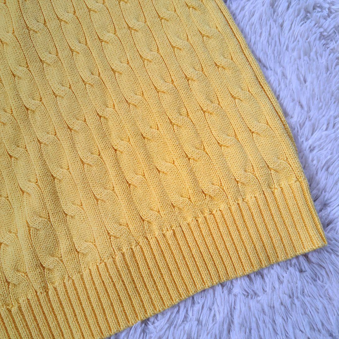 2023 ポロラルフローレン ケーブルニットカーディガン 綿100% ポニー刺繍