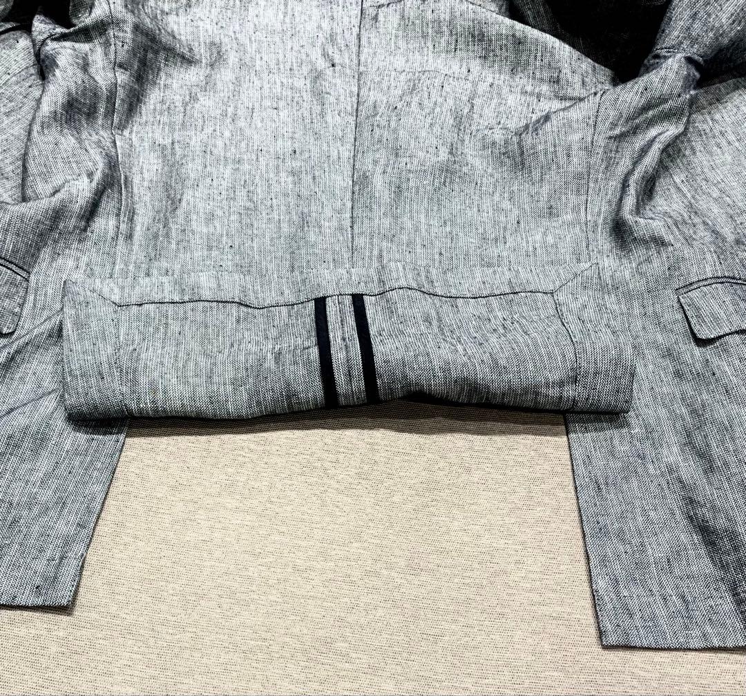 HUGO BOSS VEGAN SUIT イタリアリネン 杢グレー 背抜き
