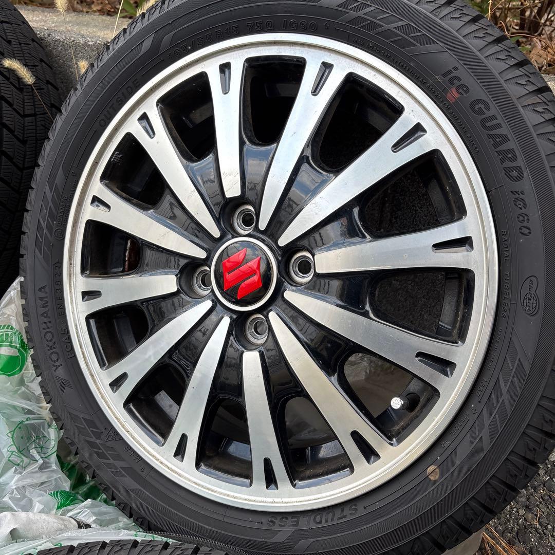 【送料込】165/55R15 ヨコハマ　スタッドレス　アイスガードホイールセット