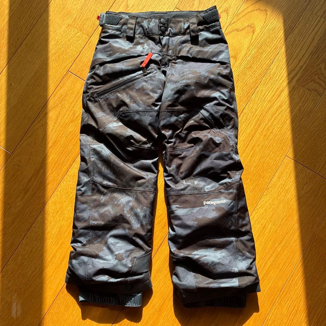 Patagonia 上下スノーウエアXS 120オレンジ&迷彩