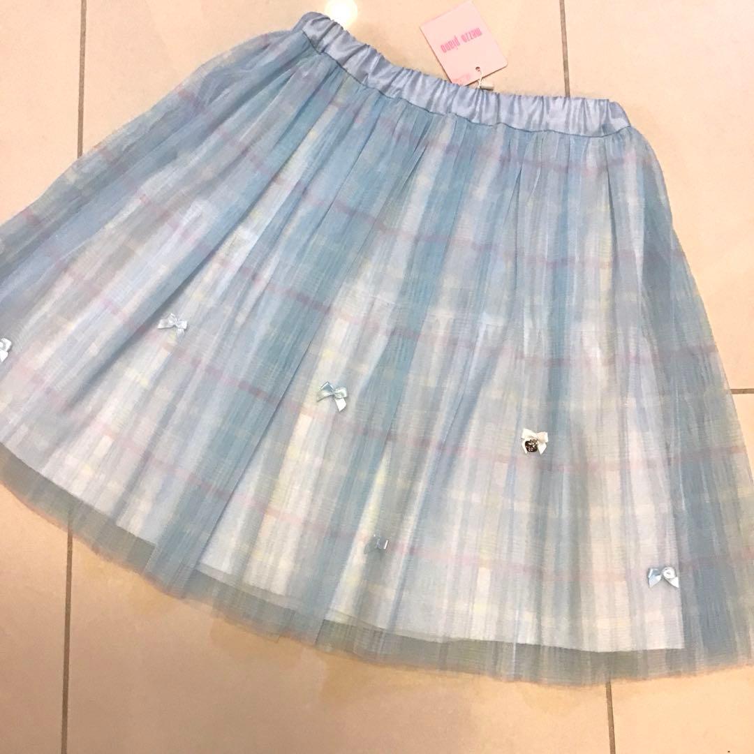 新品未使用 メゾピアノ セットアップ ノースリーブT チュールスカート 140
