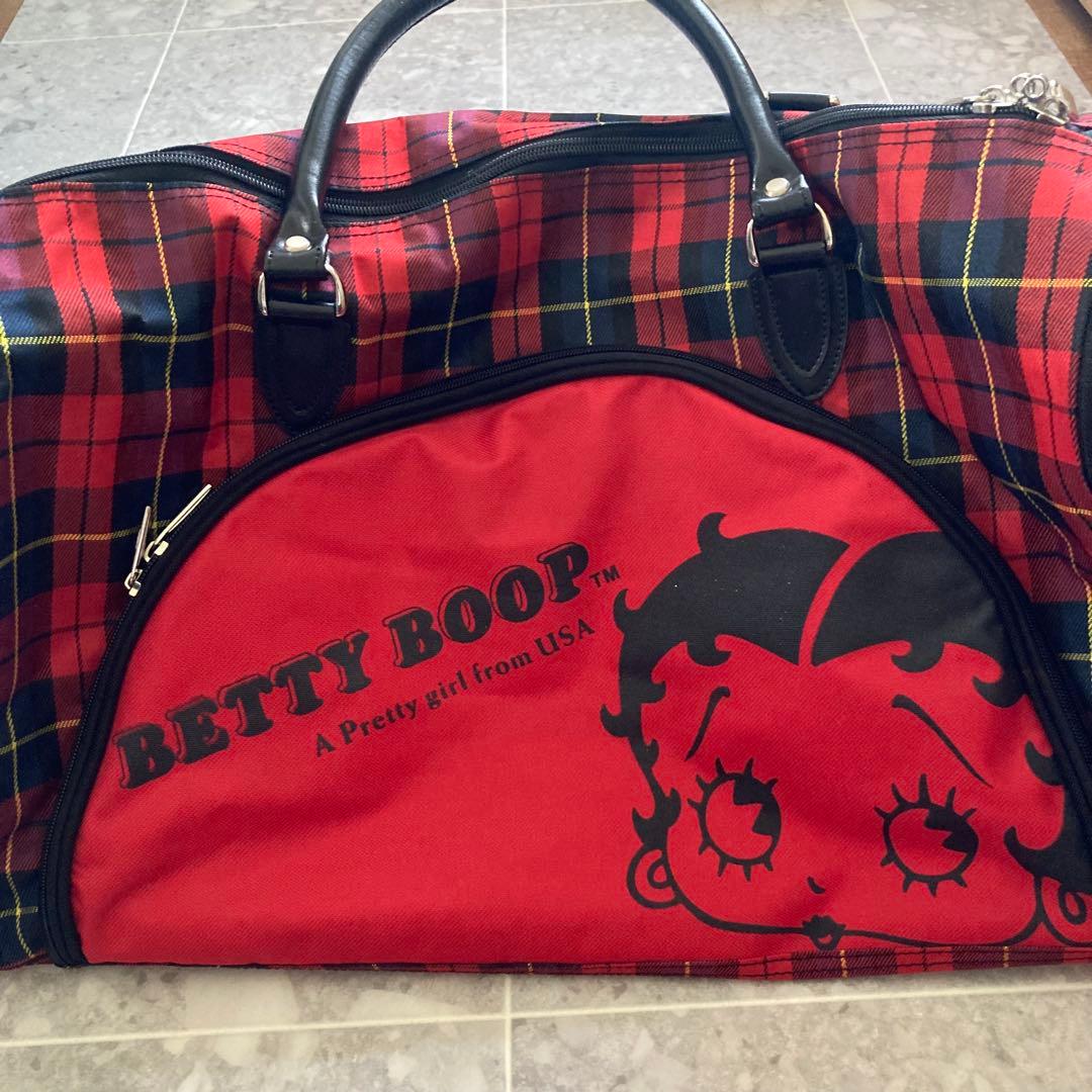 【超レア】Betty Boop Bettyタータンチェック ボストンバッグ