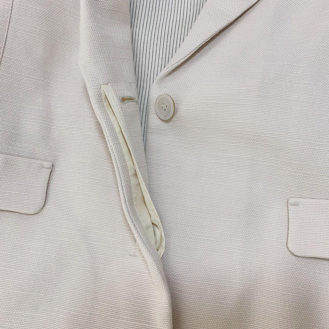 'S Max Mara コットン リネン フリンジ ジャケット シルク袖裏地
