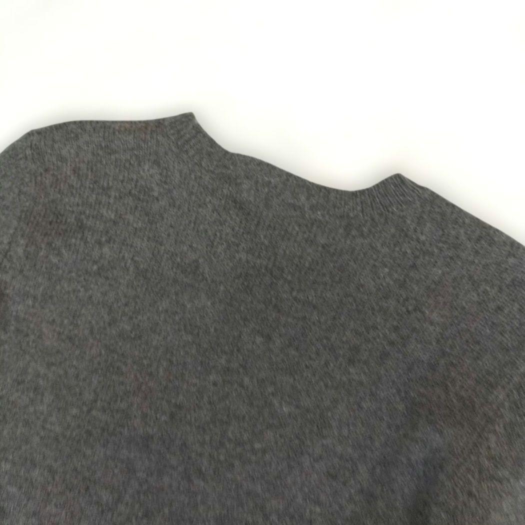 新品✨ポロラルフローレン ニットワンピース エルボーパッチ カシミヤ グレー S
