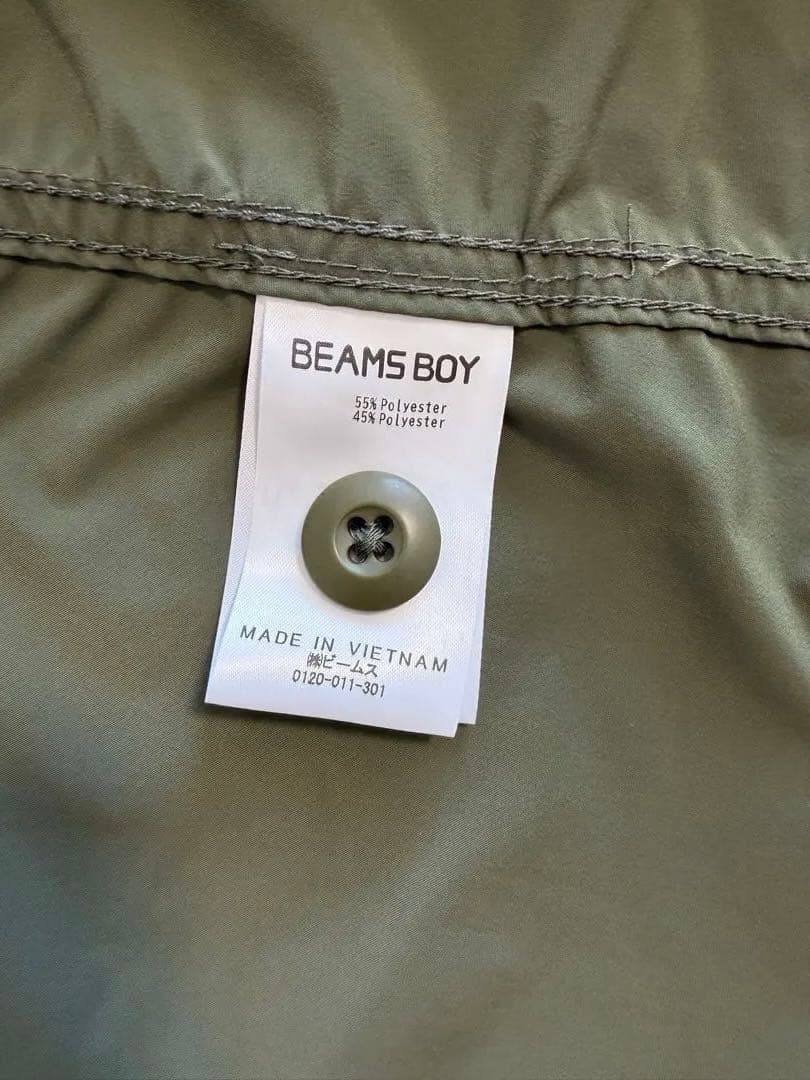 BEAMS BOY ソロテックス ミリタリーブルゾン