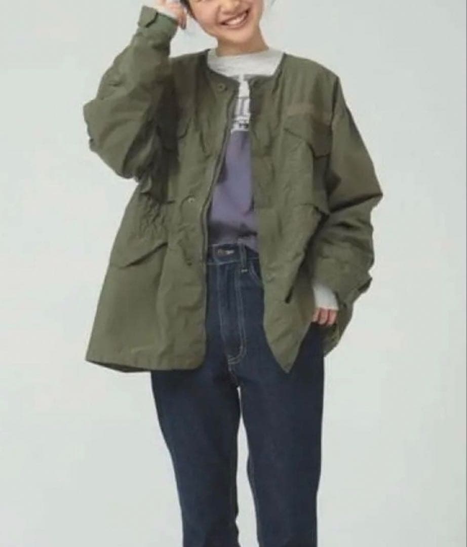 BEAMS BOY ソロテックス ミリタリーブルゾン