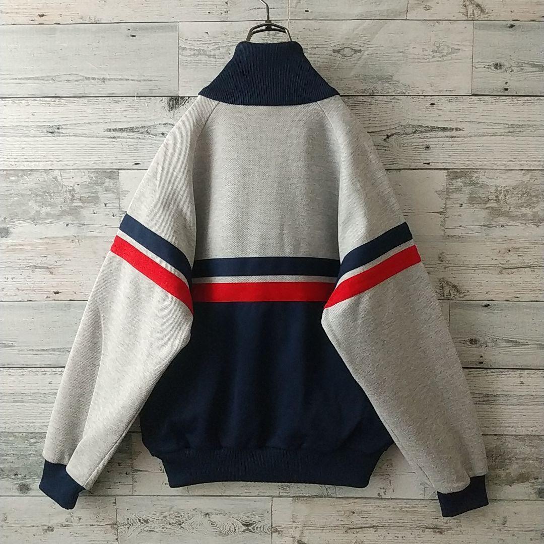 超希少☆西ドイツ アディダス 刺繍ロゴ トラックジャケット デサント 80s M