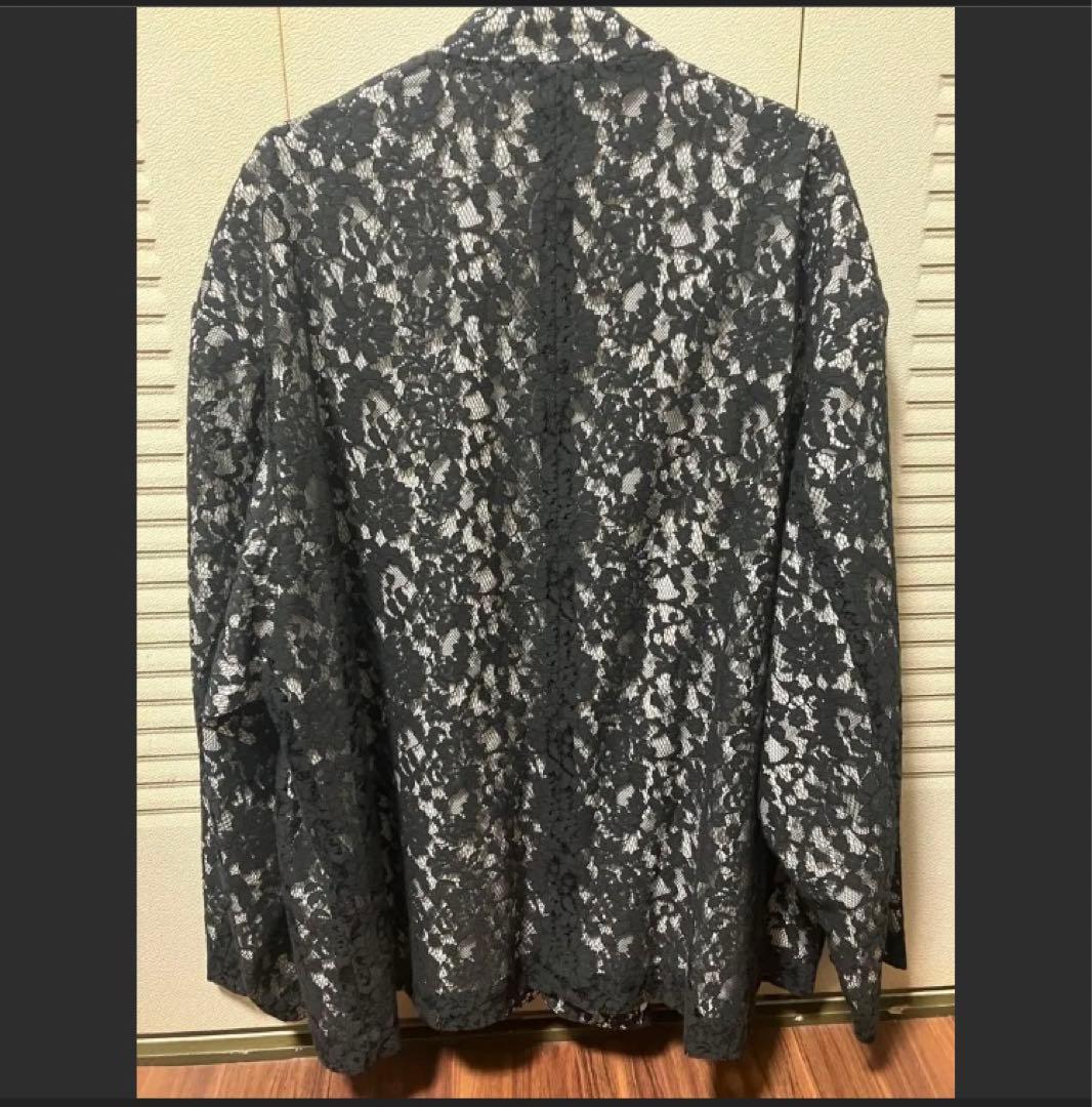 ジャケット・アウター urig LACE COLLAR LESS JACKET