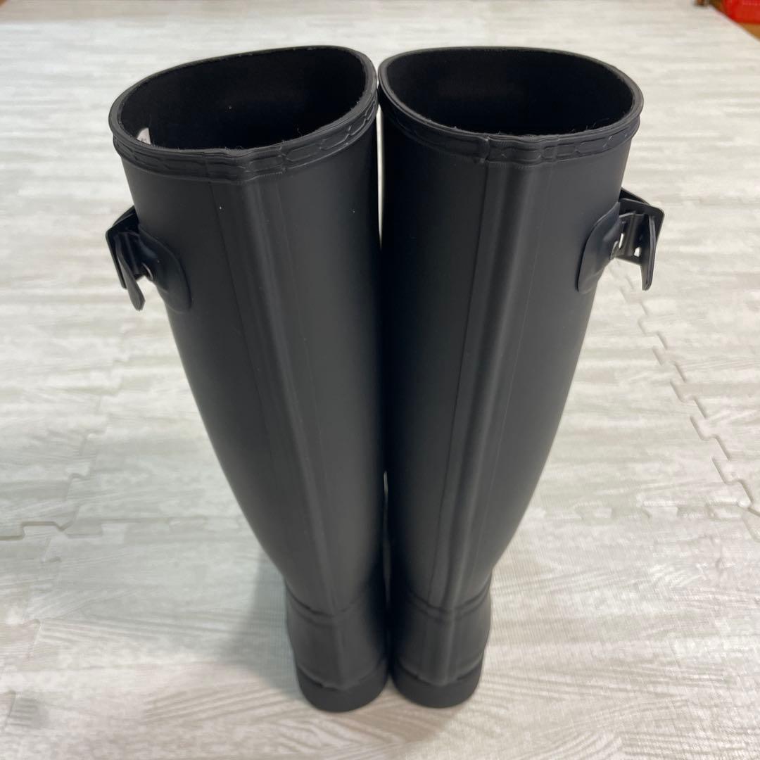 【美品】HUNTER レインブーツ　UK4 23cm ブラック　ハンター