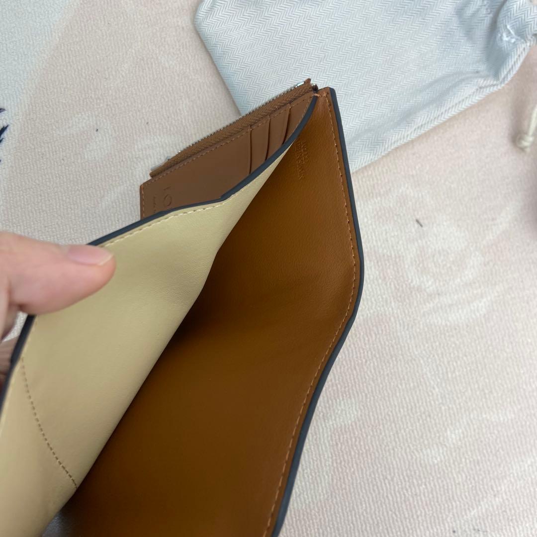LOEWE アナグラム 三つ折り財布 ブラウン 中古品 価格