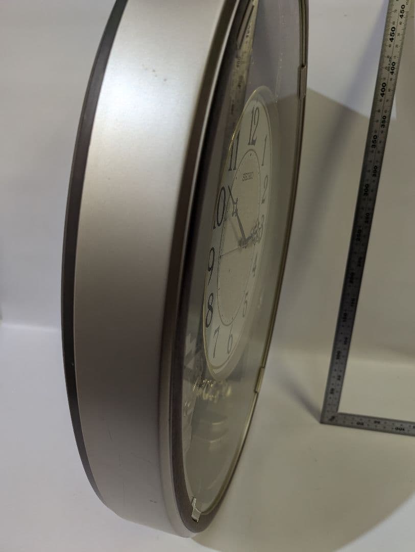 SEIKO 電波からくり時計 AM255B セイコー 掛け時計 スワロフスキー