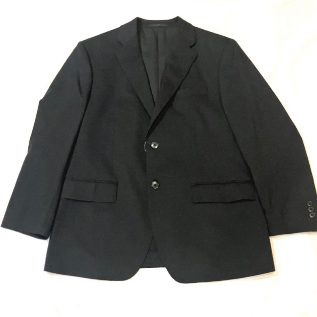⭐️未使用 タグ付UNIQLO ストレッチウール スーツ セットアップ ブラック