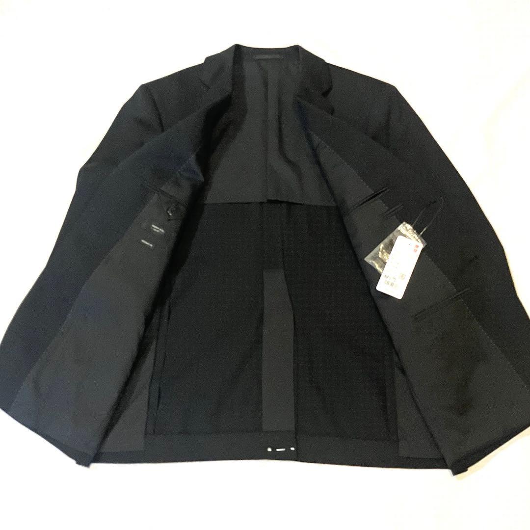 ⭐️未使用 タグ付UNIQLO ストレッチウール スーツ セットアップ ブラック