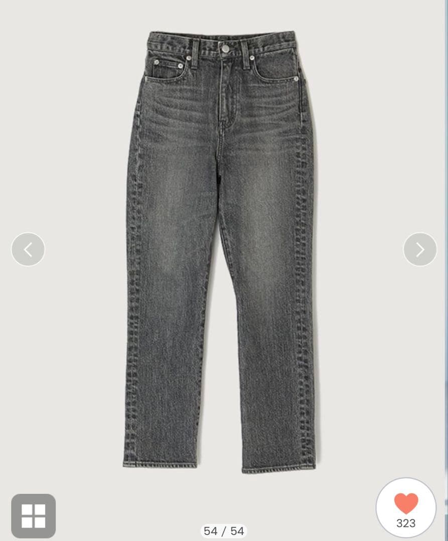 Slim straight denim anuans アニュアンス