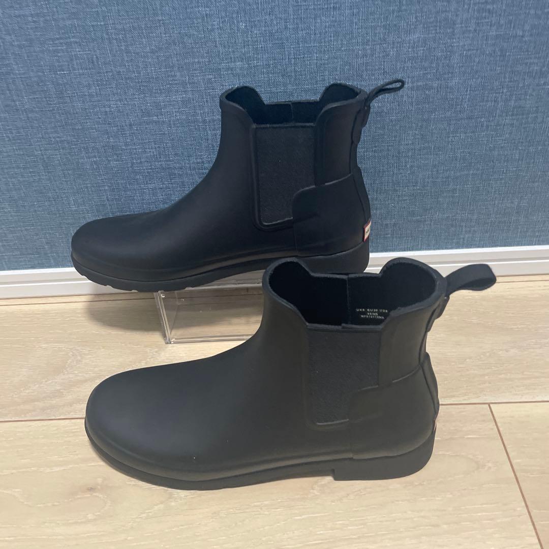 【極美品】HUNTER ハンター チェルシーブーツ 黒　24.5cm