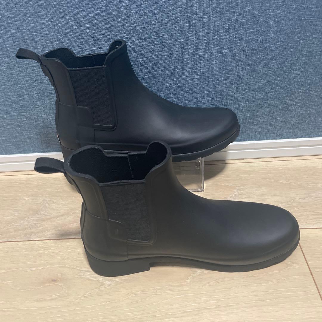 【極美品】HUNTER ハンター チェルシーブーツ 黒　24.5cm