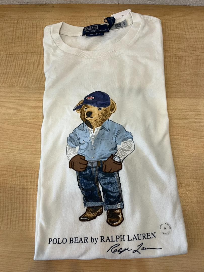 【新品タグ付】ポロ ラルフローレン ポロベア Tシャツ 白 M