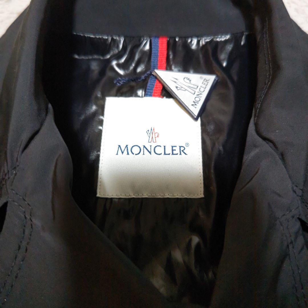 【限定値下】MONCLER ブラック ダブルブレスト　ナイロンスプリングコート