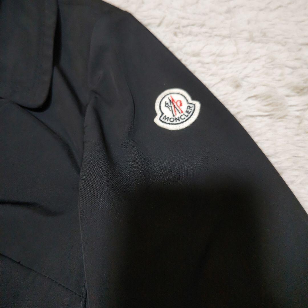 【限定値下】MONCLER ブラック ダブルブレスト　ナイロンスプリングコート