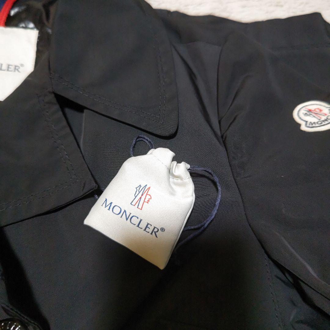 【限定値下】MONCLER ブラック ダブルブレスト　ナイロンスプリングコート